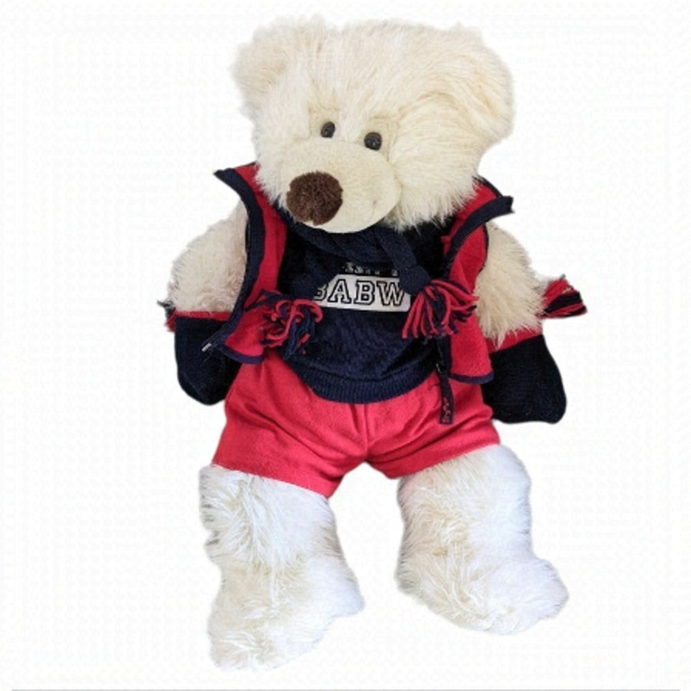 Rare Build a bear workshop bundle big teddy bear in nice outfit approx 21 in @B4